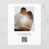 Budget Moderne QR Code Koppels Douche Flyer (Achterkant)