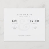 Budget moderne QR CODE trouwkaart save the date Flyer (Voorkant)