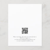 Budget Moderne QR Code Wedding Evening Party Uitno (Achterkant)