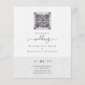 BUDGET Moderne QR Scanning Code Wedding nodigt uit (Voorkant)
