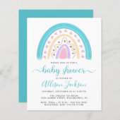Budget Moderne Rainbow-Baby shower (Voorkant / Achterkant)