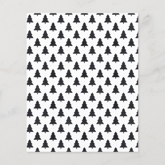 Budget Moderne Red Merry-kerstfotokaart Flyer (Achterkant)