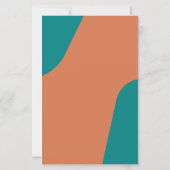 Budget moderne retro groovy bruiloftsmenu sjabloon (Achterkant)
