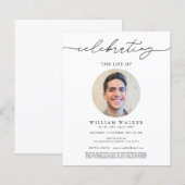 Budget Moderne Ronde Foto Viering van het Leven (Voorkant / Achterkant)