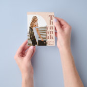 BUDGET Moderne Roos Roze Arch Foto Afstudeerder Ha Flyer (Hand)