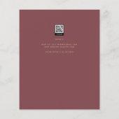 BUDGET Moderne Roos roze gouden bruiloft (Achterkant)