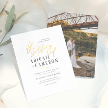 Budget Moderne Rustieke Gouden Lettertype Foto Bru