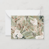 budget Moderne rustige pampas sparen de datum Notitiekaartje (Achterkant)