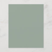 Budget Moderne Salieblad Cresta Monogram Trouwdag Flyer (Achterkant)