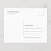 Budget Moderne Script Eucalyptus Waterverf Uitnodi (Achterkant)