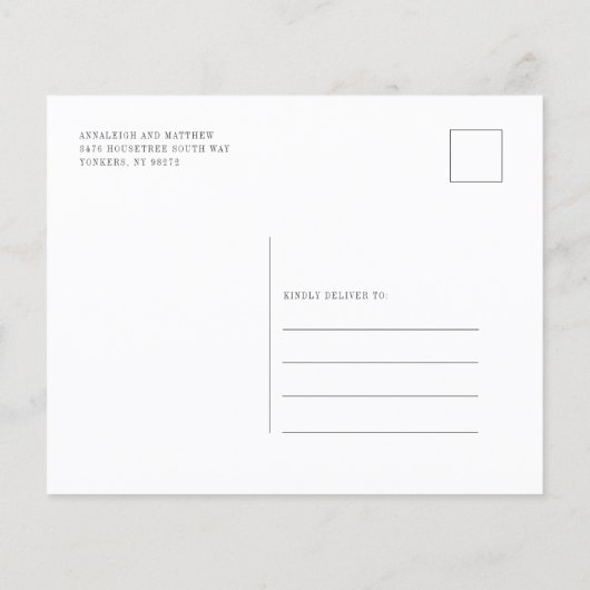 Budget Moderne Script Eucalyptus Waterverf Uitnodi (Achterkant)