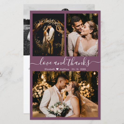 Budget Moderne Script Photo Weddenschap Hartelijk (Voorkant / Achterkant)