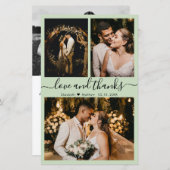 Budget Moderne Script Photo Weddenschap Hartelijk  (Voorkant / Achterkant)