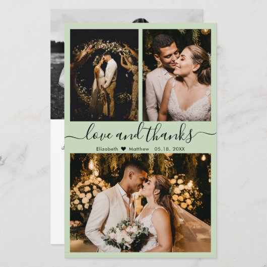 Budget Moderne Script Photo Weddenschap Hartelijk  (Voorkant / Achterkant)