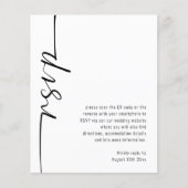 Budget Moderne Script QR Code Wedding RSVP (Voorkant)