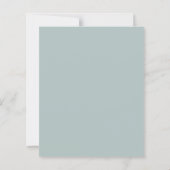 Budget Moderne Script Zee Glass Wedding Uitnodigin (Achterkant)