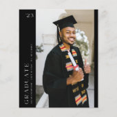 Budget Moderne Side Photo Afstuderen - zwart (Voorkant)