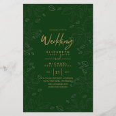 BUDGET Moderne tuinbossen en weddenschappen uitnod (Voorkant)