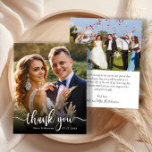 Budget Moderne Typografie 2 Foto Huwelijks Dankjew