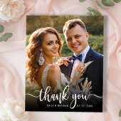 Budget Moderne Typografie 2 Foto Huwelijks Dankjew