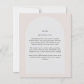 Budget Moderne Typografie Arch Minimalistische Bru (Achterkant)