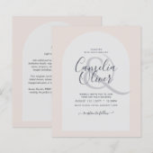 Budget Moderne Typografie Arch Minimalistische Bru (Voorkant / Achterkant)