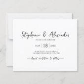 Budget Moderne Typografie Collage Save the Date (Achterkant)