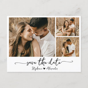 Budget Moderne Typografie Collage Save the Date Aankondigingskaart
