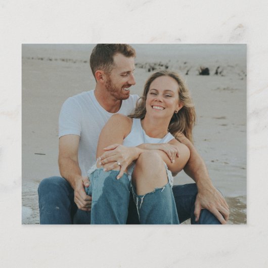 Budget Moderne Typografie Collage Save The Date Flyer (Achterkant)