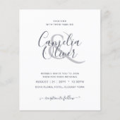 BUDGET Moderne Typografie Eenvoudige huwelijksuitn (Voorkant)