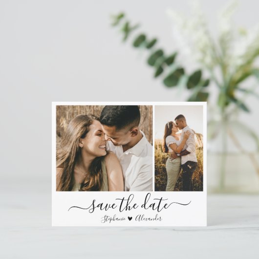 Budget Moderne Typografie Foto slaat de datum op (Staand voorkant)