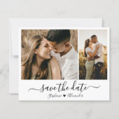 Budget Moderne Typografie Foto slaat de datum op (Voorkant)