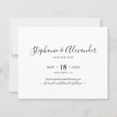 Budget Moderne Typografie Foto slaat de datum op (Achterkant)