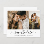 Budget Moderne Typografie Foto slaat de datum op (Voorkant / Achterkant)