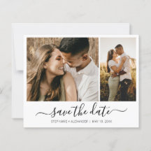 Budget Moderne Typografie Foto slaat de datum op