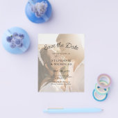 Budget Moderne Typografie Foto slaat de datum op Flyer (Enkel)