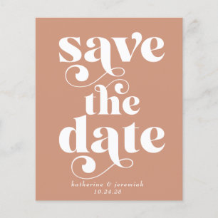 Budget Moderne Typografie Wedding Save the Date