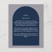 BUDGET Moderne Typografische Arch Minimalist Wedde (Achterkant)