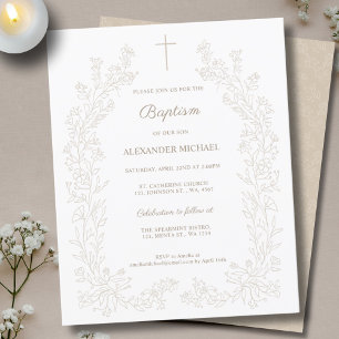 Budget Moderne Vintage Bloem Christian Doop