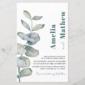 Budget Moderne Waterverf Eucalyputus Groene Bruilo (Voorkant)