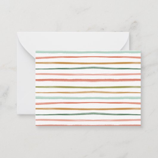 Budget Moderne Waterverf Kerstboom Vakantie Notitiekaartje (Achterkant)