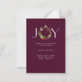 Budget Moderne waterverf zakelijke kerstkaart Notitiekaartje (Achterkant)