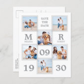 Budget Moderne Weddenfoto Collage sparen de Datum (Voorkant / Achterkant)