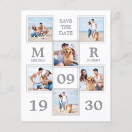 Budget Moderne Weddenfoto Collage sparen de Datum