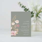 Budget Moderne Wildflower Sage Green Wedding Uitno (Staand voorkant)