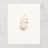 Budget Moderne Wildflower Sage Green Wedding Uitno (Achterkant)