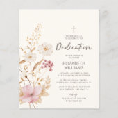 Budget Moderne Wildflower Tuin Toewijding Uitnodig (Voorkant)