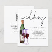 Budget Moderne Wine Wedding Evening Party (Voorkant / Achterkant)