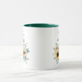 BUDGET Moeder Bride Groom Custom Gifts SUNFLOWERS Mok (Midden)