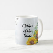 BUDGET Moeder Bride Groom Huwelijkscadeaus Zonnebl Koffiemok (Voorkant rechts)